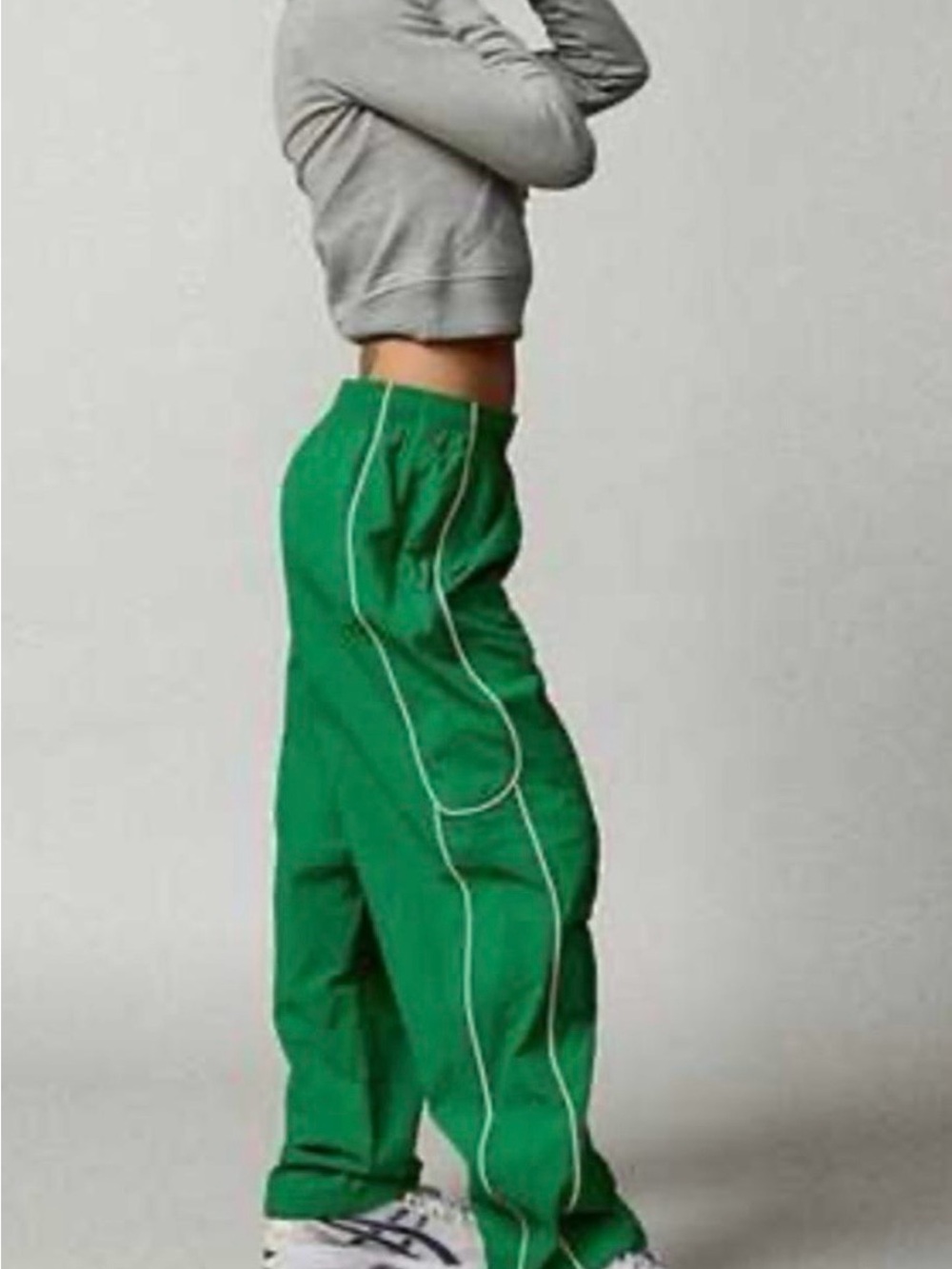 BDG Green Jess Nylon Trackpant